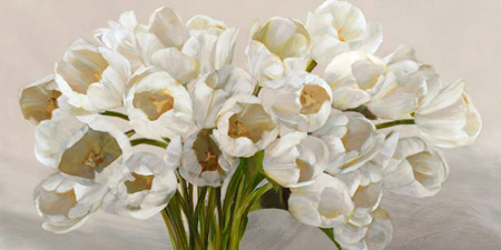 Leonardo Sanna - Tulipes blanches ΙΙ
