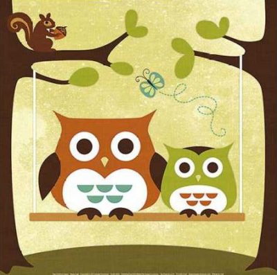 Lee Nancy – Two Owls on Swing