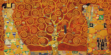 Gustav Klimt - Tree of Life (Red Variation)