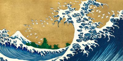Katsushika Hokusai – The Big Wave (detail from 100 Views of Mt. Fuji)