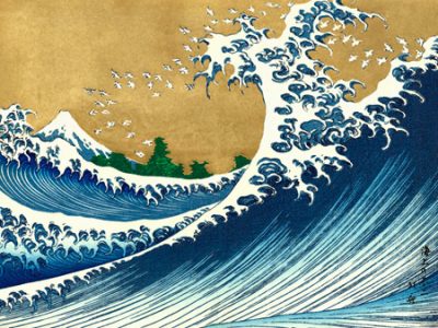 Katsushika Hokusai – The Big Wave (from 100 views of Mt. Fuji)