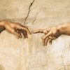 Michelangelo Buonarroti - La creazione di Adamo I (detail)