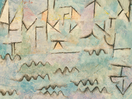 Paul Klee - The Rhine at Duisburg
