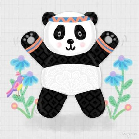 Noonday Design - Tumbling Pandas III