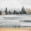 Atelier B Art Studio - Fall Rainy Day Landscape with Trees