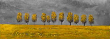 Atelier B Art Studio - Yellow trees in a field