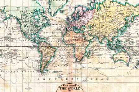 Nature Magick - Vintage World Map 1801