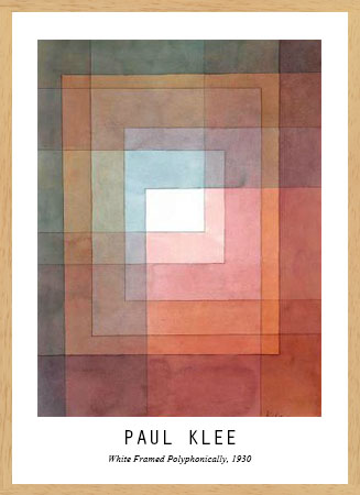 Poster με κορνίζα Paul Klee – White Framed Polyphonically