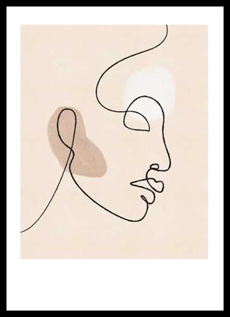 Poster με κορνίζα JJ Design House – About Face