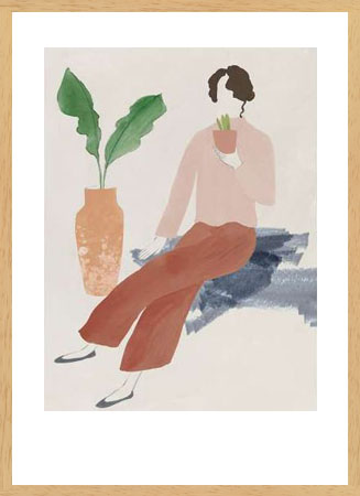 Poster με κορνίζα Lily K – Plant Lady I
