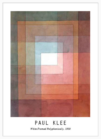Poster με κορνίζα Paul Klee – White Framed Polyphonically