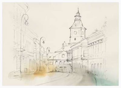 Poster με κορνίζα Isabelle Z – City Sketches II