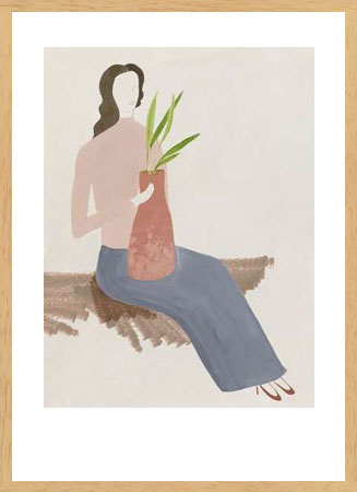 Poster με κορνίζα Lily K – Plant Lady II