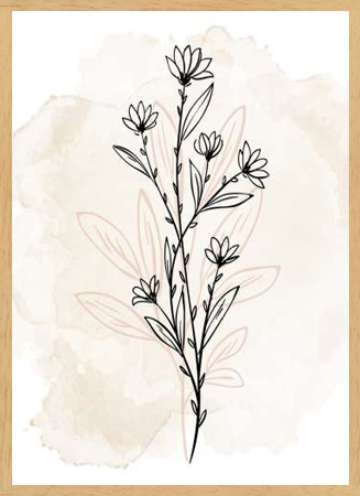 Poster με κορνίζα Allen Kimberly – Floral Sketch 2