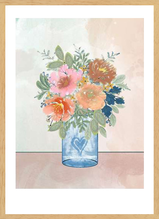 Poster με κορνίζα Prime Marcus – Loving Bouquet 2
