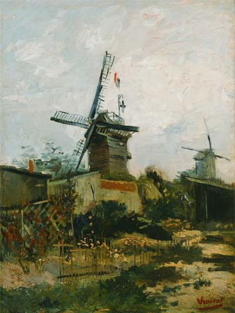Vincent Van Gogh - Windmills on Montmartre