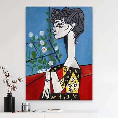 Pablo Picasso – Jacqueline with flowers