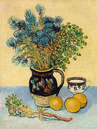 Vincent van Gogh - Still Life Majolica Jug with Wildflowers