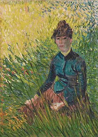 Vincent Van Gogh – Woman Sitting in the Grass