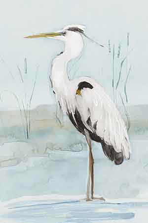 Swatland Sally – Heron on Blue II