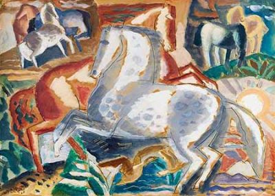 Leo Gestel – Horses in Landscape
